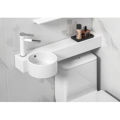 Ceramic Hand Basin White Bathroom Sink 700mm A177 Left